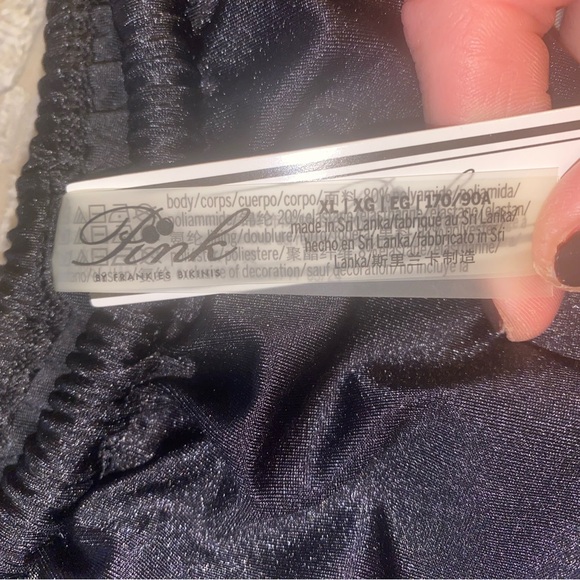 PINK Victoria's Secret Black Swim Bottom - Picture 3 of 7